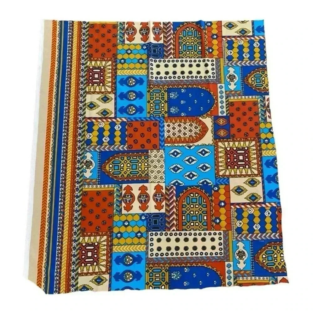 Vintage 1960s Polyester Retro Cloth Fabric